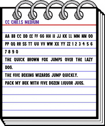 CC Chills Medium animated font preview CC Chills Medium animated font preview