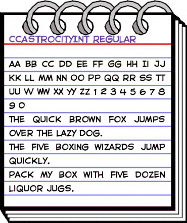 CCAstroCityInt Regular animated font preview CCAstroCityInt Regular animated font preview