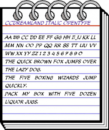 CCDreamland Regular animated font preview CCDreamland Regular animated font preview