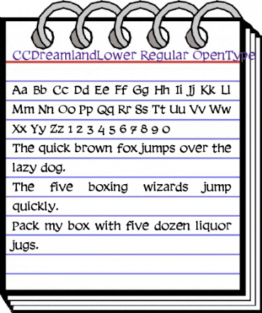 CCDreamlandLower Regular animated font preview CCDreamlandLower Regular animated font preview