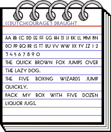 CCDutchCourage3 Draught animated font preview CCDutchCourage3 Draught animated font preview