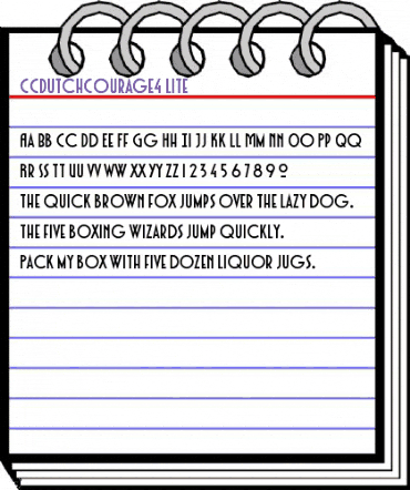 CCDutchCourage4 Lite animated font preview CCDutchCourage4 Lite animated font preview
