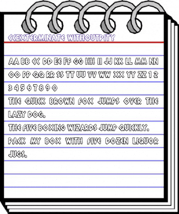 CCExterminate Regular animated font preview CCExterminate Regular animated font preview