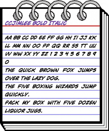 CCJimLee BoldItalic animated font preview CCJimLee BoldItalic animated font preview