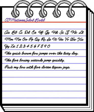 CCMatineeIdol Bold animated font preview CCMatineeIdol Bold animated font preview