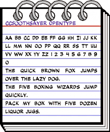 CCSoothsayer Regular animated font preview CCSoothsayer Regular animated font preview