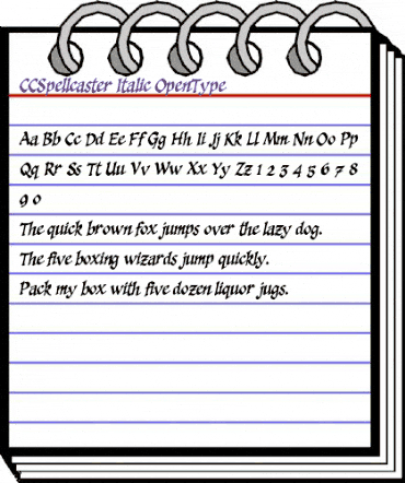 CCSpellcaster Italic animated font preview CCSpellcaster Italic animated font preview