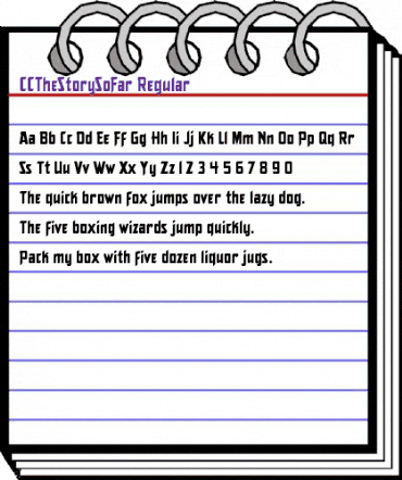 CCTheStorySoFar Regular animated font preview CCTheStorySoFar Regular animated font preview