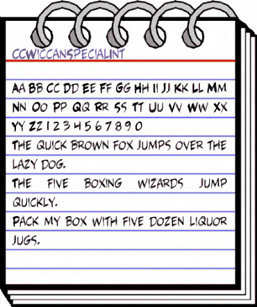 CCWiccanSpecialInt Regular animated font preview CCWiccanSpecialInt Regular animated font preview