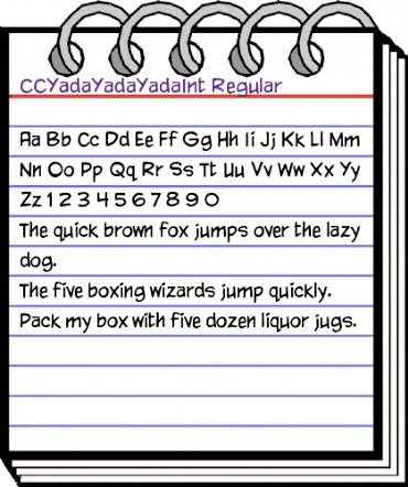 CCYadaYadaYadaInt Regular animated font preview CCYadaYadaYadaInt Regular animated font preview