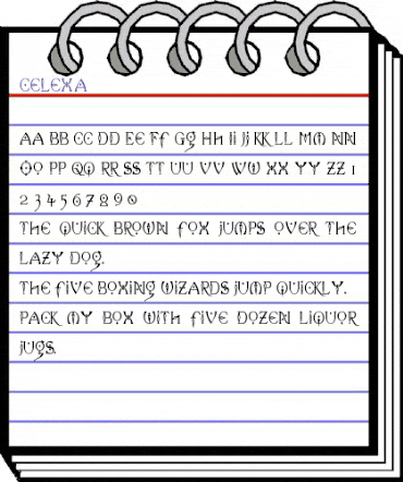 Celexa Regular animated font preview Celexa Regular animated font preview