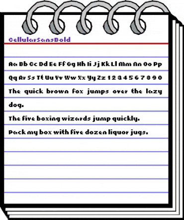 CellularSansBold Regular animated font preview CellularSansBold Regular animated font preview