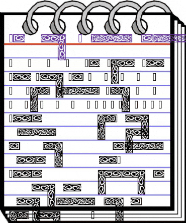 Celtic Borders Regular animated font preview Celtic Borders Regular animated font preview