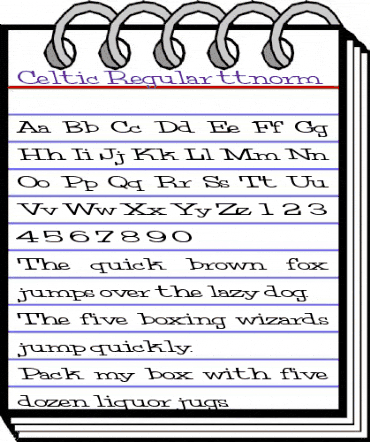 Celtic Regular animated font preview Celtic Regular animated font preview