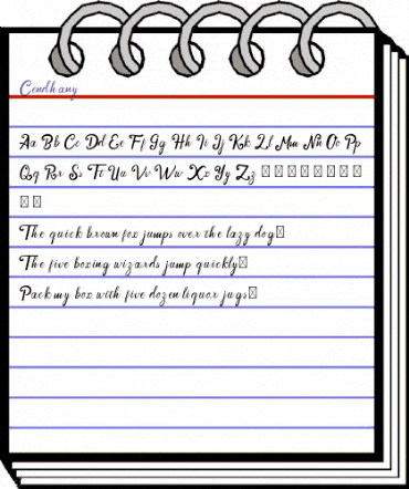 Cendhany Regular animated font preview Cendhany Regular animated font preview
