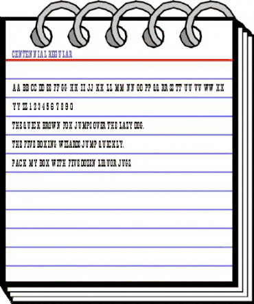 Centennial-Regular Regular animated font preview Centennial-Regular Regular animated font preview