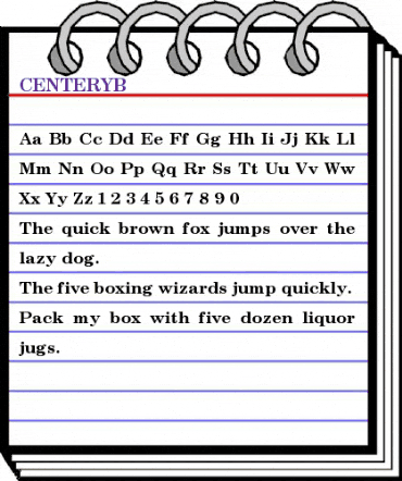 CENTERYB Normal animated font preview CENTERYB Normal animated font preview