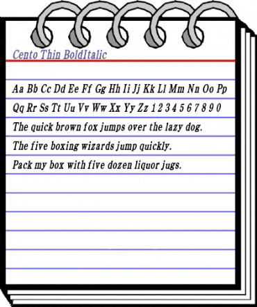 Cento Thin BoldItalic animated font preview Cento Thin BoldItalic animated font preview