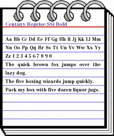 Century Reprise SSi Bold animated font preview Century Reprise SSi Bold animated font preview