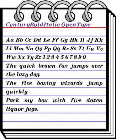 Century BoldItalic animated font preview Century BoldItalic animated font preview