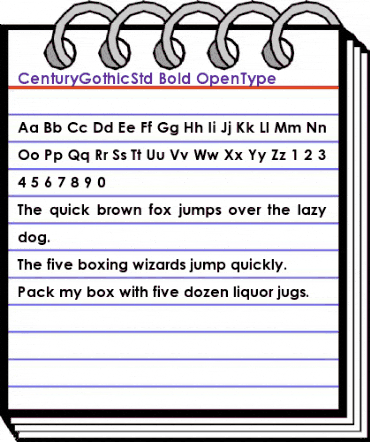 Century Gothic Std Bold animated font preview Century Gothic Std Bold animated font preview