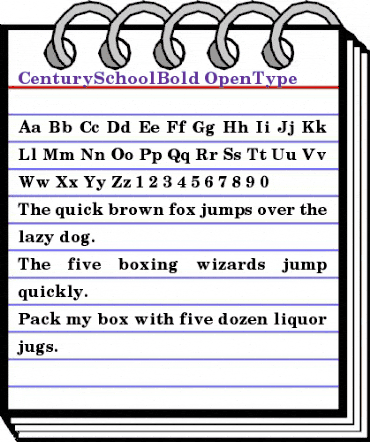 Century SchoolBold animated font preview Century SchoolBold animated font preview