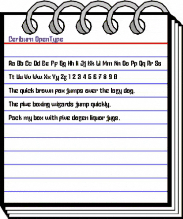 Ceriburn Regular animated font preview Ceriburn Regular animated font preview