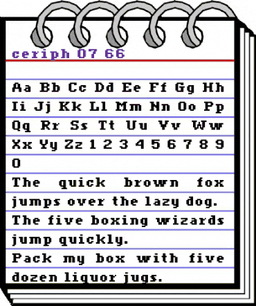 ceriph 07_66 Regular animated font preview ceriph 07_66 Regular animated font preview