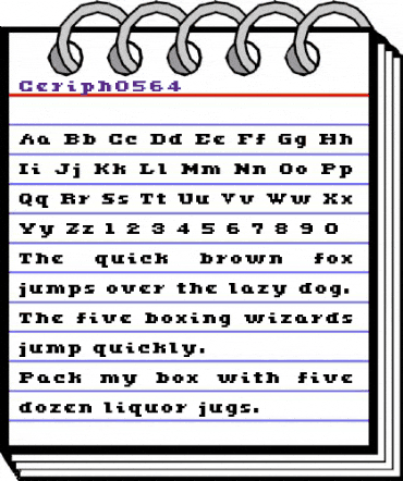ceriph 05_64 Regular animated font preview ceriph 05_64 Regular animated font preview
