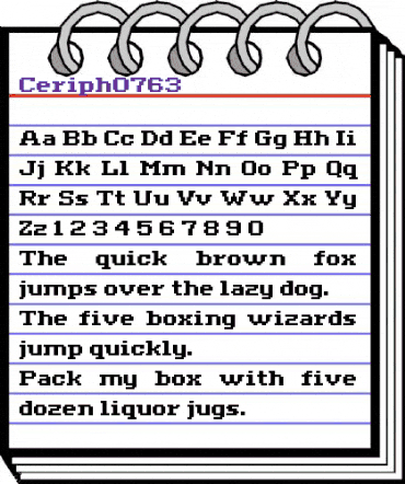 ceriph 07_63 Regular animated font preview