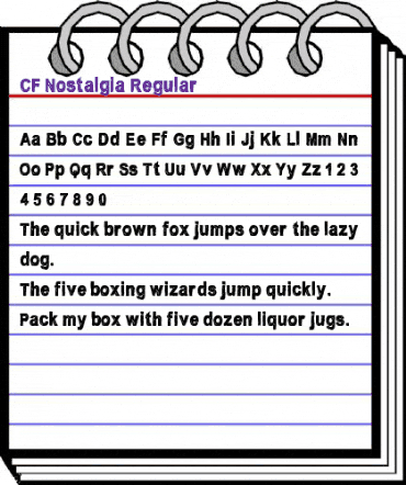 CF Nostalgia Regular animated font preview CF Nostalgia Regular animated font preview