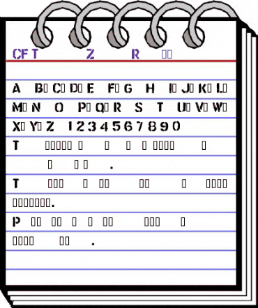 CF Trash Zone Regular animated font preview CF Trash Zone Regular animated font preview