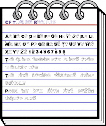 CF Tuques Regular animated font preview CF Tuques Regular animated font preview