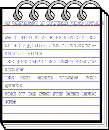 CF University of Nowher Outline Outline animated font preview CF University of Nowher Outline Outline animated font preview