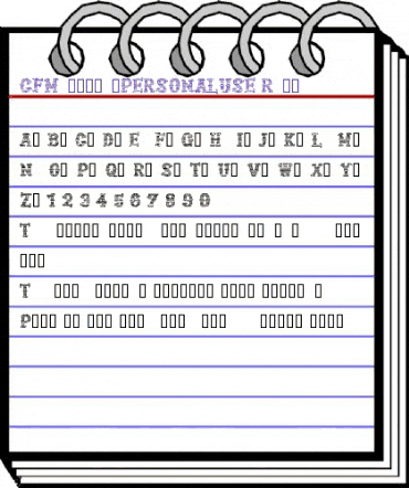 CF Mexicana PERSONAL USE Regular animated font preview