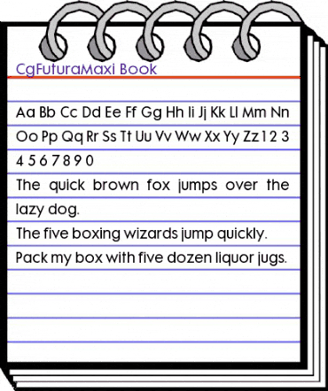 CgFuturaMaxi Medium animated font preview CgFuturaMaxi Medium animated font preview