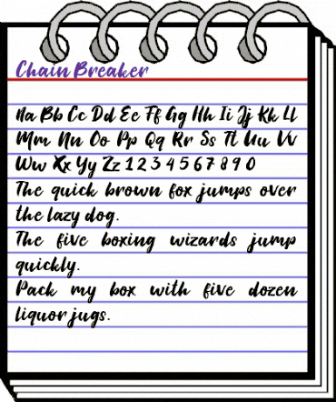 Chain Breaker Regular animated font preview Chain Breaker Regular animated font preview