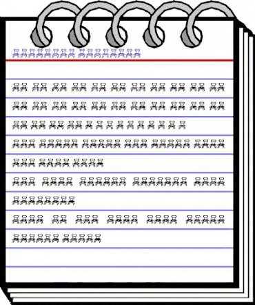 chairman complete Regular animated font preview