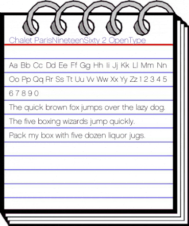 Chalet ParisNineteenSixty animated font preview