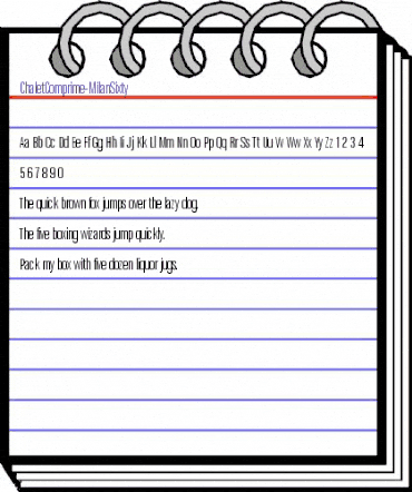 ChaletComprime-MilanSixty Regular animated font preview ChaletComprime-MilanSixty Regular animated font preview