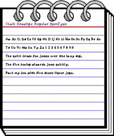 Chalk Drawings Regular animated font preview