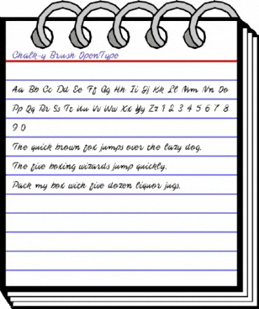 Chalk-y Brush animated font preview Chalk-y Brush animated font preview