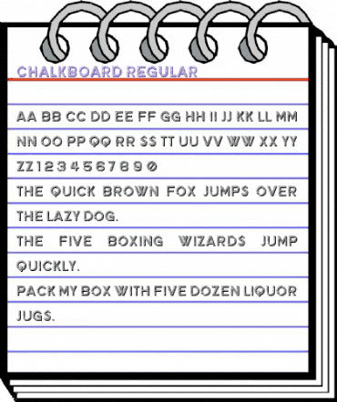 Chalkboard Regular animated font preview Chalkboard Regular animated font preview