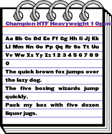 Champion HTF-Heavyweight animated font preview Champion HTF-Heavyweight animated font preview