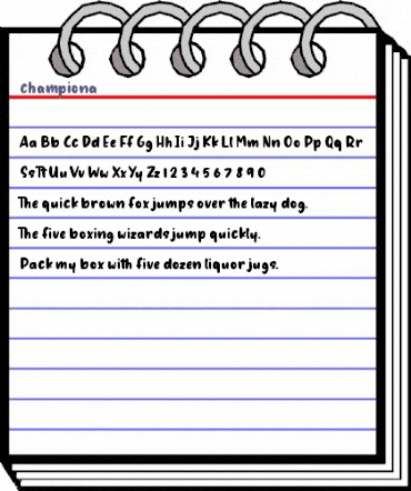 championa Regular animated font preview championa Regular animated font preview