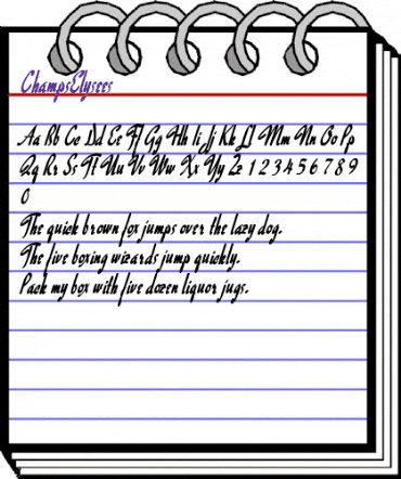 ChampsElysees Regular animated font preview ChampsElysees Regular animated font preview