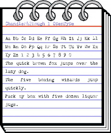 Chandler42 Rough animated font preview Chandler42 Rough animated font preview