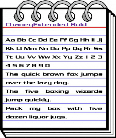 ChaneyExtended Bold animated font preview ChaneyExtended Bold animated font preview
