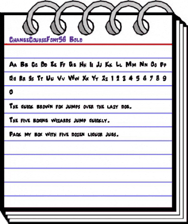ChangeCourseFont56 Bold animated font preview ChangeCourseFont56 Bold animated font preview