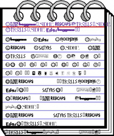 Changeling Dingbats Regular animated font preview